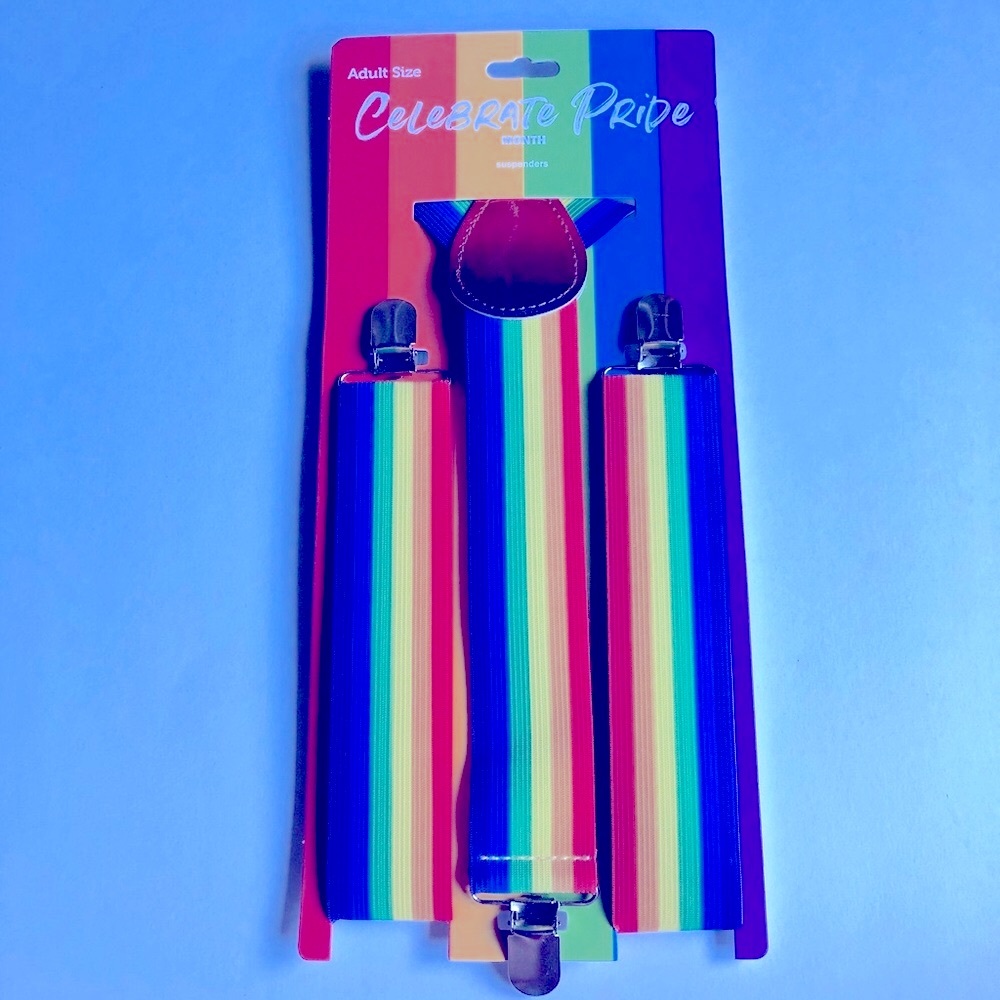 NEW Rainbow Suspender Celebrate Pride Adult Size Women’s Men’s UNISEX